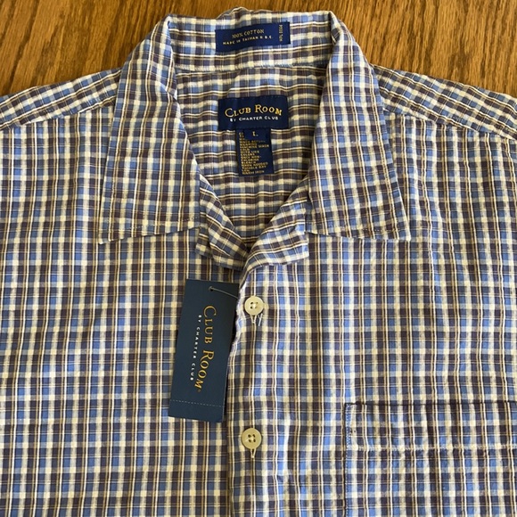 NWT Club Room Men’s Short Sleeve Shirt - Picture 1 of 7